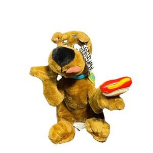 Vintage New 1999 Cartoon Network SCOOBY DOO 11' Plush Stuffed Animal Toy Hotdog.